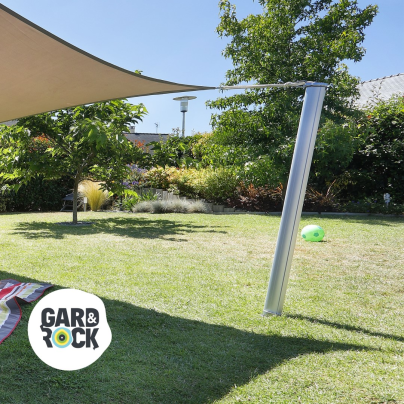 Fixation voile d'ombrage sur véranda ou pergola avec cordon