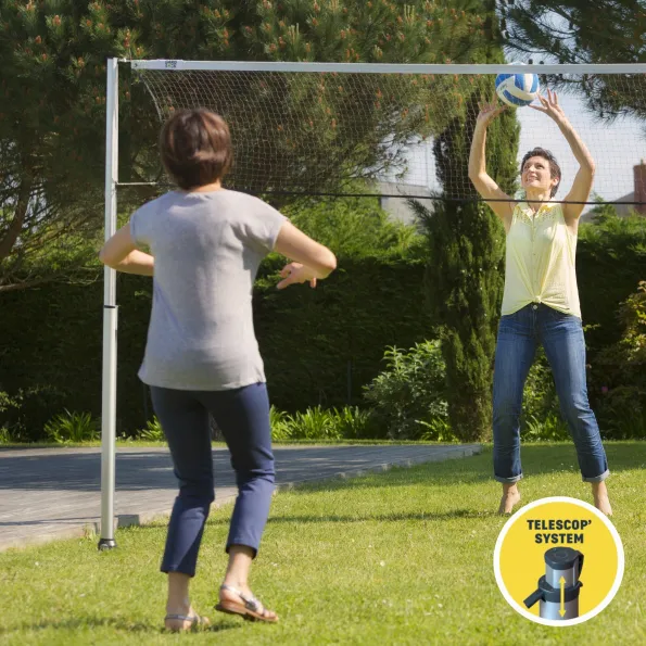 Gard&Rock telescopic volleyball poles for garden, stable and fun for outdoor leisure