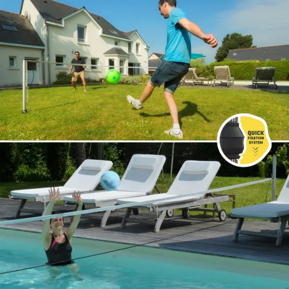 Easy use of Gard&Rock multisport kit: screwing, carrying, clipping and telescopic adjustment