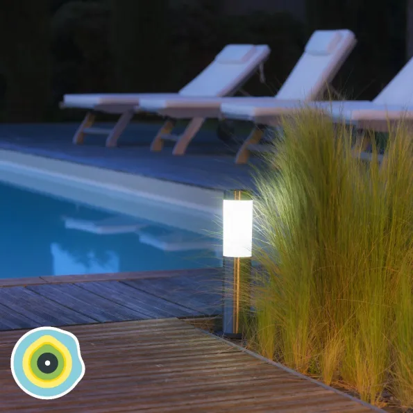 Borne solaire à éclairage de qualité Gard&Rock