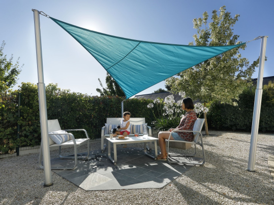 Voile d'ombrage terrasse