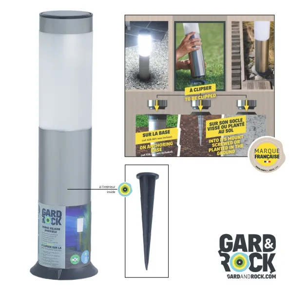 Eco-friendly and cost-effective solar bollard, LED lighting without electrical wiring