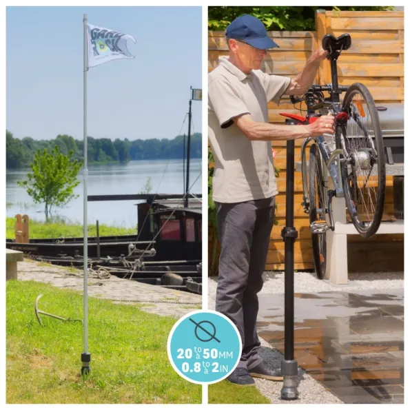 Ancrage au sol Drapeau jardin Gard&Rock